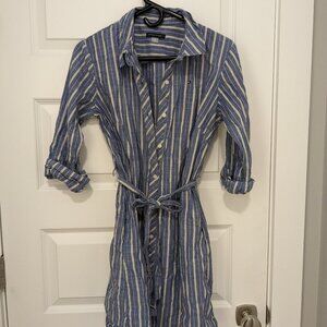Tommy Hilfiger 100% cotton button down shirt dress